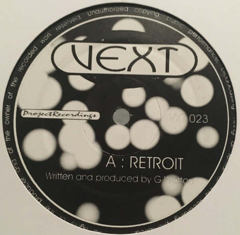 Vext : Retroit (12") is available for sale at our shop at a great price. We have a huge collection of Vinyl's, CD's, Cassettes & other formats available for sale for music lovers - Vinyl Record