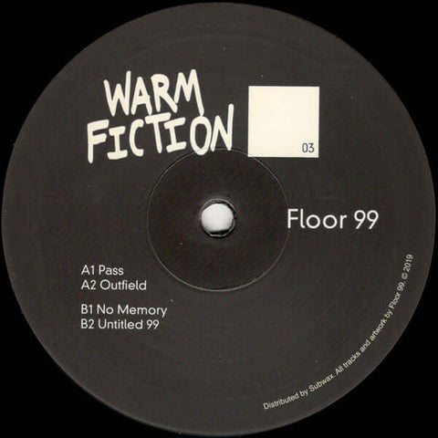 Floor 99 : WF03 (12") is available for sale at our shop at a great price. We have a huge collection of Vinyl's, CD's, Cassettes & other formats available for sale for music lovers - Vinyl Record