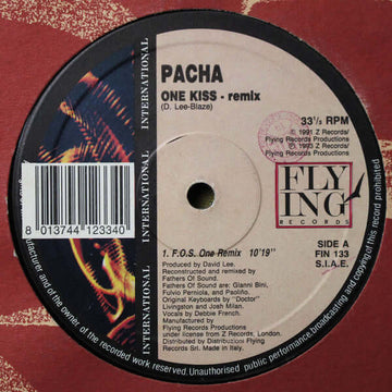 Pacha - One Kiss (Remix) - Artists Pacha Genre House Release Date 1 Jan 1993 Cat No. FIN 133 Format 12