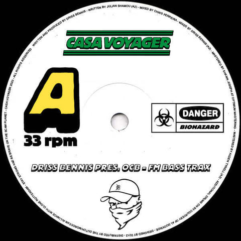 OCB - FM Bass Trax - Artists OCB Genre House, Electro, Breaks Release Date 1 Jan 2020 Cat No. CSV06 Format 12" Vinyl - Casa Voyager - Casa Voyager - Casa Voyager - Casa Voyager - Vinyl Record