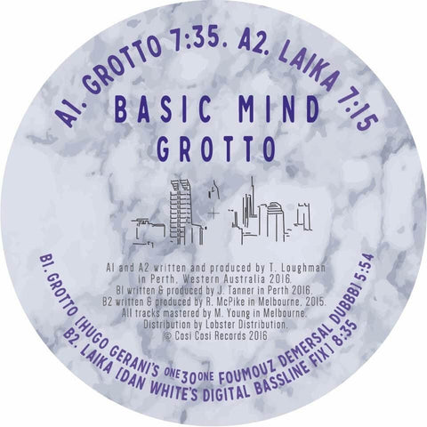 Basic Mind - Grotto - Artists Basic Mind Genre Deep House, Acid Release Date Cat No. COSI-001 Format 12" Vinyl - Cosi Cosi Records - Cosi Cosi Records - Cosi Cosi Records - Cosi Cosi Records - Vinyl Record