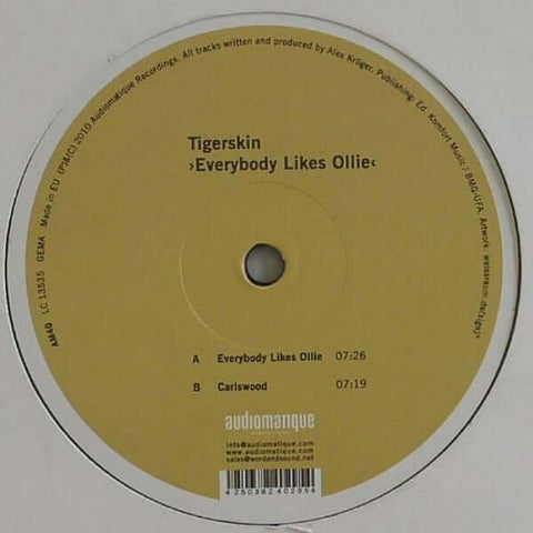 Tigerskin - Everybody Likes Ollie - Tigerskin : Everybody Likes Ollie (12") is available for sale at our shop at a great price. We have a huge collection of Vinyl's, CD's, Cassettes & other formats available for sale for music lovers - Audiomatique Record - Vinyl Record