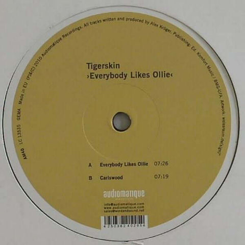 Tigerskin : Everybody Likes Ollie (12") is available for sale at our shop at a great price. We have a huge collection of Vinyl's, CD's, Cassettes & other formats available for sale for music lovers - Vinyl Record