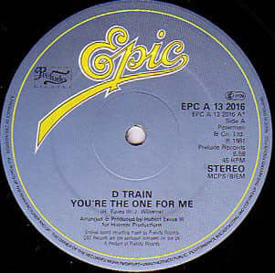 D-Train - You're The One For Me - D-Train : You're The One For Me (12", Single) is available for sale at our shop at a great price. We have a huge collection of Vinyl's, CD's, Cassettes & other formats available for sale for music lovers - Epic - Epic - E - Vinyl Record