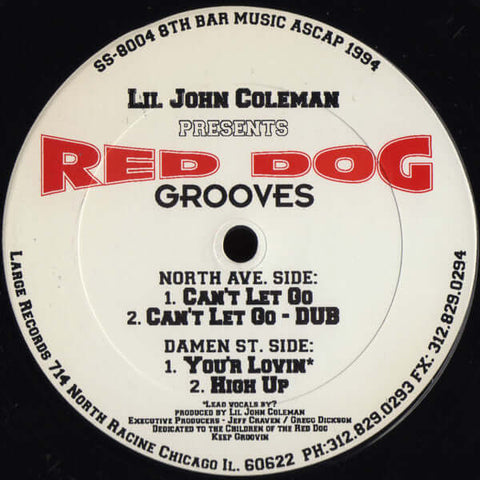 Lil John Coleman* - Red Dog Grooves - Lil John Coleman* : Red Dog Grooves (12") is available for sale at our shop at a great price. We have a huge collection of Vinyl's, CD's, Cassettes & other formats available for sale for music lovers - Swing Street,La - Vinyl Record