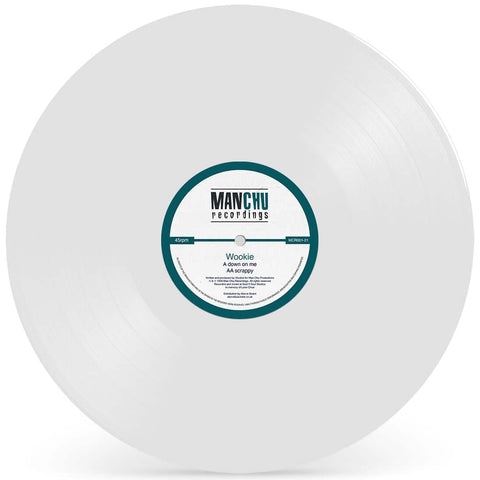 Wookie - 'Down On Me / Scrappy' White Vinyl - Artists Wookie Genre UK Garage Release Date 17 Oct 2022 Cat No. MCR001-21 Format 12" White Vinyl - ManChu Recordings - ManChu Recordings - ManChu Recordings - ManChu Recordings - Vinyl Record