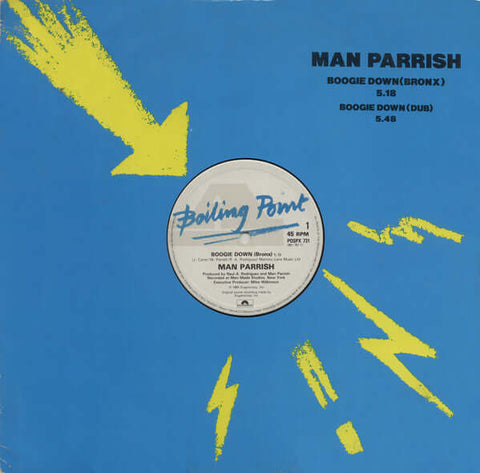 Man Parrish - Boogie Down (Bronx) - Man Parrish : Boogie Down (Bronx) (12") is available for sale at our shop at a great price. We have a huge collection of Vinyl's, CD's, Cassettes & other formats available for sale for music lovers - Boiling Point,Boili - Vinyl Record