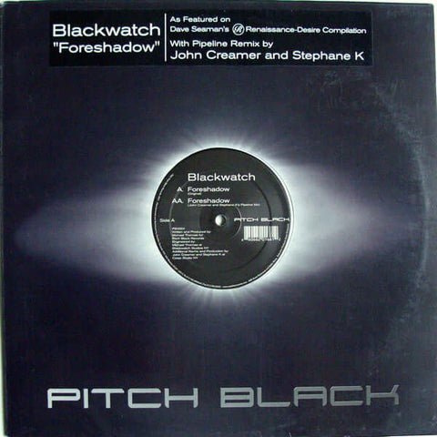 Blackwatch - Foreshadow - Blackwatch : Foreshadow (12") is available for sale at our shop at a great price. We have a huge collection of Vinyl's, CD's, Cassettes & other formats available for sale for music lovers - Pitch Black - Pitch Black - Pitch Black - Vinyl Record
