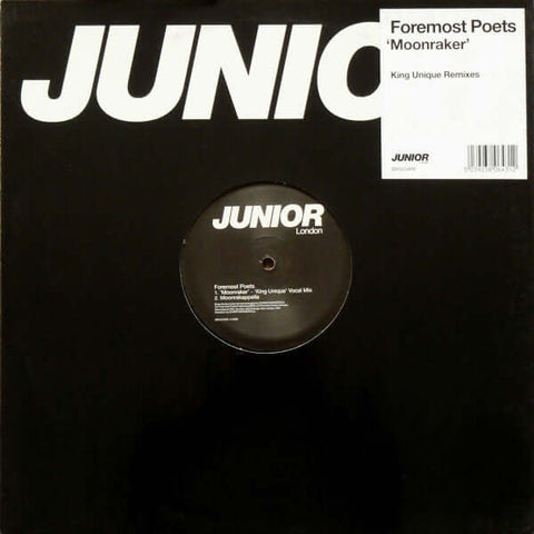 Foremost Poets - Moonraker (King Unique Remixes) - Foremost Poets : Moonraker (King Unique Remixes) (12") is available for sale at our shop at a great price. We have a huge collection of Vinyl's, CD's, Cassettes & other formats available for sale for musi - Vinyl Record