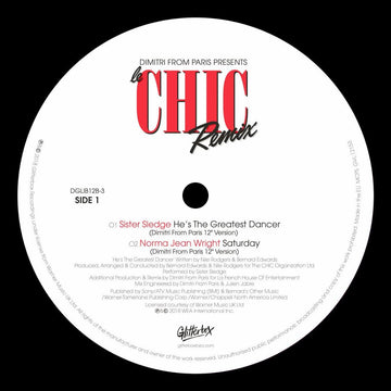 Chic - My Forbidden Lover (Dimitri From Paris Mixes) - Artists Chic Genre Disco Release Date 29 April 2022 Cat No. DGLIB12B-5 Format 12
