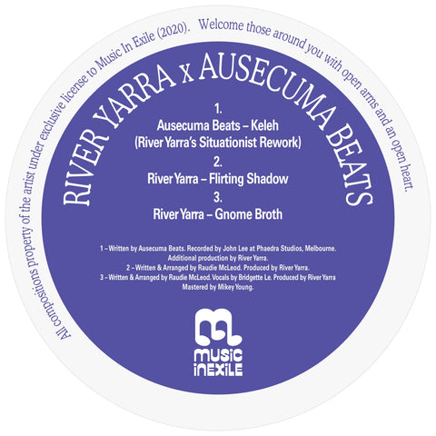 Ausecuma Beats x River Yarra – Keleh (River Yarra's Situationist Rework) (Vinyl) - Ausecuma Beats x River Yarra – Keleh (River Yarra's Situationist Rework) - Music in Exile REMIXED presents Keleh (River Yarra’s Situationist Rework), the first track from t - Vinyl Record