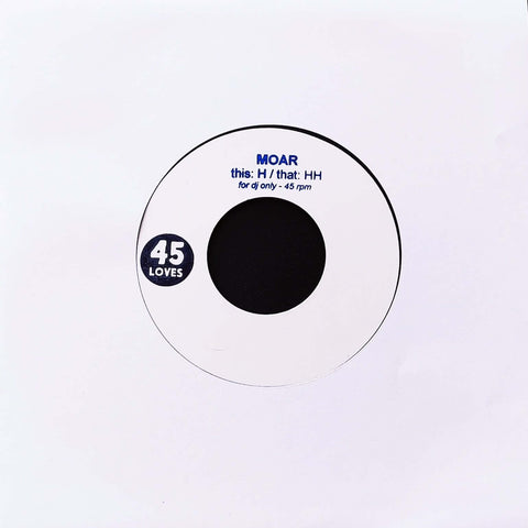 Moar - H/HH 7" (Vinyl) - Moar - H/HH 7" (Vinyl) - Moar is hot on the floor with this double Hip-Hop/RnB single. Don't miss it, this is a new killer track for the party :-) Dancefloors were made for this, quality stuff. Hand stamped records & limited press - Vinyl Record