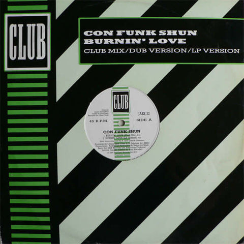 Con Funk Shun - Burnin' Love - Con Funk Shun : Burnin' Love (12") is available for sale at our shop at a great price. We have a huge collection of Vinyl's, CD's, Cassettes & other formats available for sale for music lovers - Club - Club - Club - Club - Vinyl Record