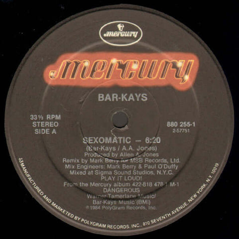 Bar-Kays - Sexomatic - Bar-Kays : Sexomatic (12") is available for sale at our shop at a great price. We have a huge collection of Vinyl's, CD's, Cassettes & other formats available for sale for music lovers - Mercury - Mercury - Mercury - Mercury - Vinyl Record