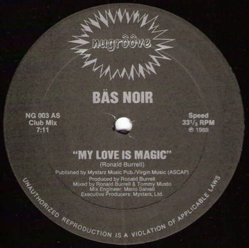 Bas Noir - My Love Is Magic - Bas Noir : My Love Is Magic (12