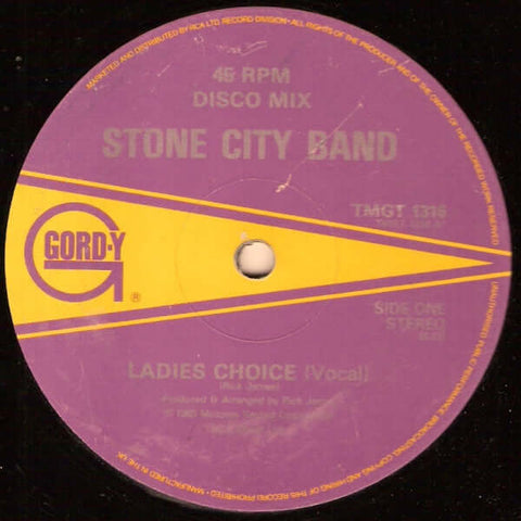 Stone City Band - Ladies Choice - Stone City Band : Ladies Choice (12", Single) is available for sale at our shop at a great price. We have a huge collection of Vinyl's, CD's, Cassettes & other formats available for sale for music lovers - Gordy - Gordy - - Vinyl Record