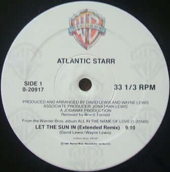 Atlantic Starr - Let The Sun In - Atlantic Starr : Let The Sun In (12", Maxi) is available for sale at our shop at a great price. We have a huge collection of Vinyl's, CD's, Cassettes & other formats available for sale for music lovers - Warner Bros. Reco - Vinyl Record