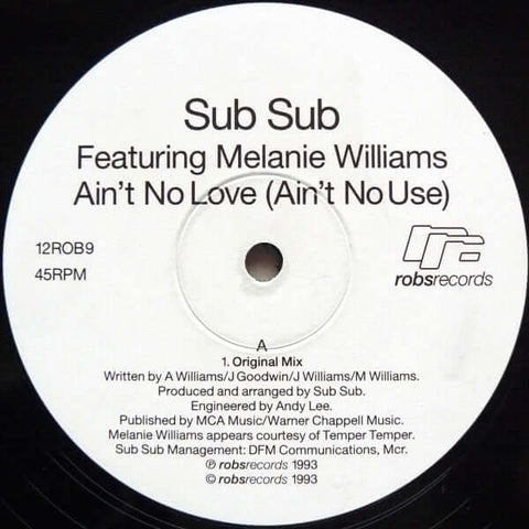 Sub Sub Featuring Melanie Williams - Ain't No Love (Ain't No Use) - Sub Sub Featuring Melanie Williams : Ain't No Love (Ain't No Use) (12") is available for sale at our shop at a great price. We have a huge collection of Vinyl's, CD's, Cassettes & other f - Vinyl Record