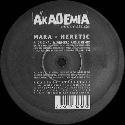 Mara - Heretic - Mara : Heretic (12") is available for sale at our shop at a great price. We have a huge collection of Vinyl's, CD's, Cassettes & other formats available for sale for music lovers - Akademia - Akademia - Akademia - Akademia - Vinyl Record