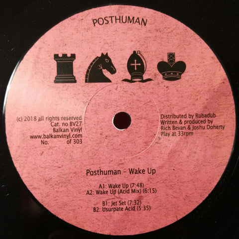 Posthuman - Wake Up - Four tracks to jack to, from label bosses Posthuman. ‘Wake Up’ and ‘Jet Set’ on a stripped house tip... - Balkan Vinyl - Balkan Vinyl - Balkan Vinyl - Balkan Vinyl - Vinyl Record
