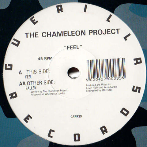The Chameleon Project - Feel - The Chameleon Project : Feel (12") is available for sale at our shop at a great price. We have a huge collection of Vinyl's, CD's, Cassettes & other formats available for sale for music lovers - Guerilla - Guerilla - Guerill - Vinyl Record