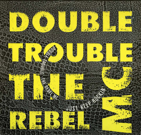 Double Trouble & Rebel MC : Just Keep Rockin' (12", Single) is available for sale at our shop at a great price. We have a huge collection of Vinyl's, CD's, Cassettes & other formats available for sale for music lovers - Vinyl Record