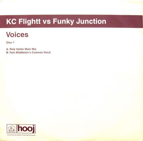KC Flightt Vs Funky Junction - Voices - KC Flightt Vs Funky Junction : Voices (12", 1/2) is available for sale at our shop at a great price. We have a huge collection of Vinyl's, CD's, Cassettes & other formats available for sale for music lovers - Hooj C - Vinyl Record