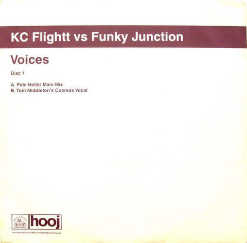 KC Flightt Vs Funky Junction : Voices (12", 1/2) is available for sale at our shop at a great price. We have a huge collection of Vinyl's, CD's, Cassettes & other formats available for sale for music lovers - Vinyl Record