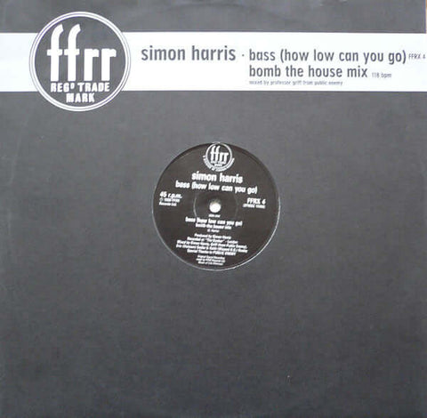 Simon Harris - Bass (How Low Can You Go) (Bomb The House Mix) - Simon Harris : Bass (How Low Can You Go) (Bomb The House Mix) (12") is available for sale at our shop at a great price. We have a huge collection of Vinyl's, CD's, Cassettes & other formats a - Vinyl Record