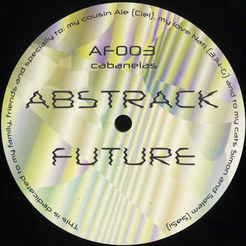 Cabanelas - Abstrack Future - Cabanelas - Abstrack Future (Vinyl) - The Uruguayan master Cabanelas, one of the owners on M.E.R, is making his debut on Abstrack Future label with a Ep that goes from classic/present to the future, Including Cape Edit Vinyl, Vinly Record