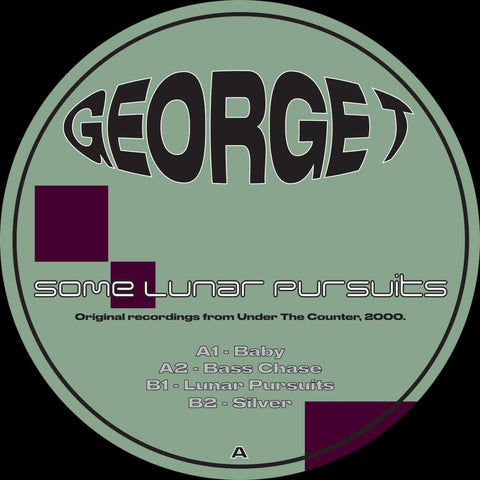 George T - Some Lunar Pursuits - Artists George T Genre Tech House, Reissue Release Date 9 Dec 2022 Cat No. AGT004 Format 12" Vinyl - AGT Records - Vinyl Record