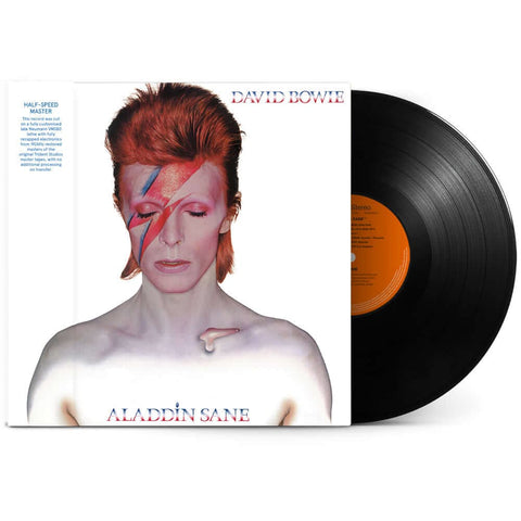 David Bowie - Aladdin Sane 50th Anniversary (Half Speed Master) - Artists David Bowie Genre Glam Rock, Reissue Release Date 14 Apr 2023 Cat No. 5054197183140 Format 12" Vinyl - Half Speed Master - Parlophone - Parlophone - Parlophone - Parlophone - Vinyl Record