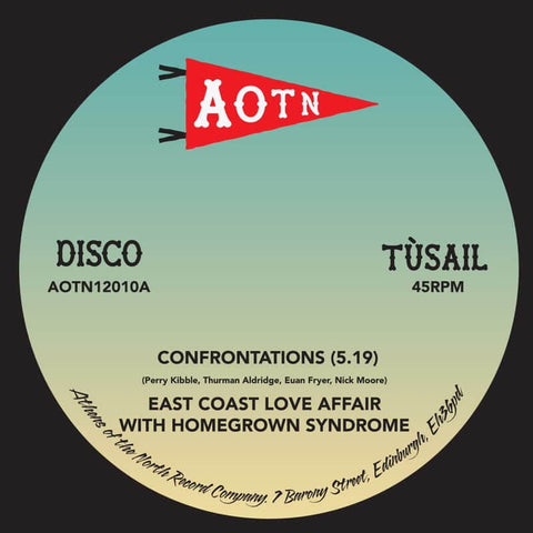 East Coast Love Affair - Confrontations (Vinyl) - For the 4th ECLA and the start of things opening up (maybe) we have gone full party mode, nothing too serious, just good dancefloor fun. Side one is a rebuild of a rare disco funk 45 by Homegrown Syndrome, - Vinyl Record