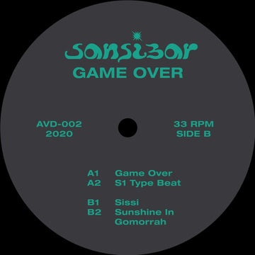 Sansibar - Game Over (Vinyl) - The second release on Antti Salonen's Avoidance label comes from Sansibar who offers a new direction to his already diverse output. Four elegant and colourful tracks gliding through breakbeat, techno and trance - Avoidance Vinly Record