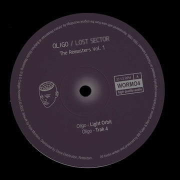 Oligo & Lost Sector - The Remasters Vol. I - Artists Oligo Lost Sector Genre Techno, Classic Release Date 16 Dec 2022 Cat No. WORMO4 Format 12