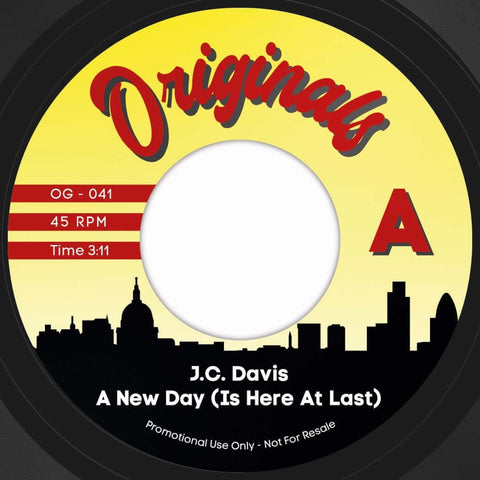 J.C. DAVIS / HELL RAZAH - A New Day - Artists J.C. Davis, Hell Razah Genre Funk, Hip Hop Release Date 10 December 2021 Cat No. OG041 Format 7" Vinyl - Originals - Vinyl Record