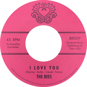 The Bees - I Love You - Artists The Bees Genre Soul Release Date 8 Jan 2020 Cat No. BK029 Format 7
