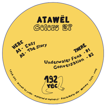 Atawël - 'Colors' Vinyl - Artists Atawël Genre Tech House Release Date 8 Sept 2022 Cat No. 192R-002 Format 12