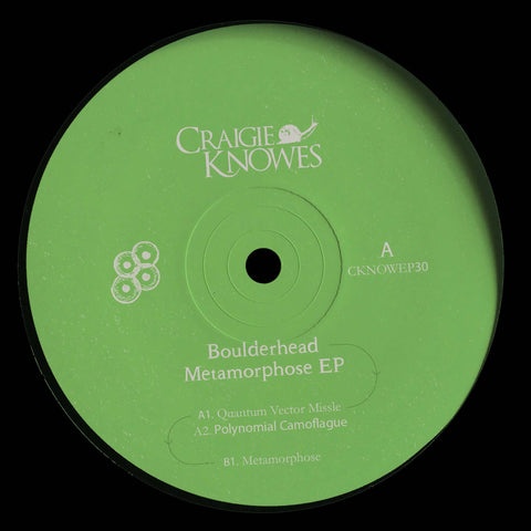 Boulderhead - Metamorphose - Artists Boulderhead Genre Techno, Electro Release Date 1 Jan 2022 Cat No. CKNOWEP30 Format 12" Vinyl - Craigie Knowes - Craigie Knowes - Craigie Knowes - Boulderhead - Metamorphose - Craigie Knowes - Craigie Knowes - Vinyl Record