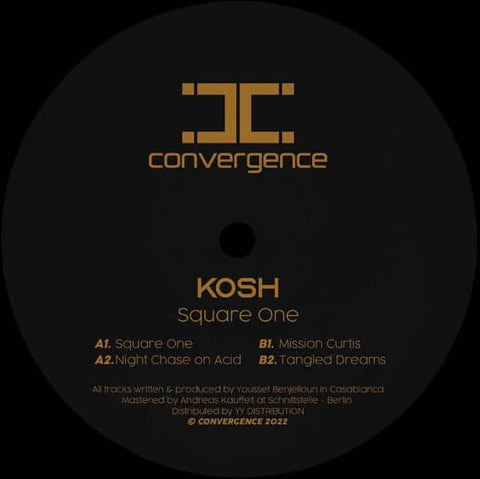 Kosh - 'Square One' Vinyl - Artists Kosh Genre Electro, Tech House Release Date April 8, 2022 Cat No. CONV002 Format 12" Vinyl - Convergence - Convergence - Convergence - Convergence - Vinyl Record