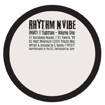 Dubtraxx - Volume One (2000 Tribute Mix) (Vinyl) - Dubtraxx - Volume One (2000 Tribute Mix) (Vinyl) - Dubtraxx is new on the scene, as is their label Rhythm N Vibe, but don't let that lull you into a false sense of security - this is seriously heavyweight Vinly Record