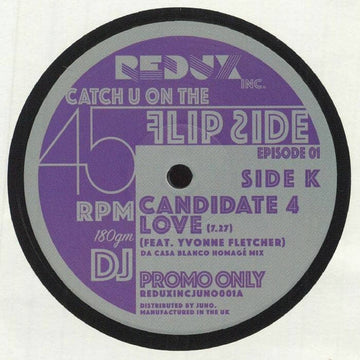 Various - Catch U On The Flip Side: Episode 01 (Vinyl) - Three of the worlds best disco remixers, come together for this killer ,180gm, double pack 12. Reworks include a revisit to the classic 