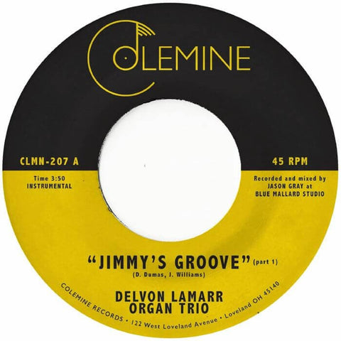 Delvon Lamarr Organ Trio -Jimmy's Groove 7" (Vinyl) - Delvon Lamarr Organ Trio -Jimmy's Groove 7" (Vinyl) - Last tune from the I Told You session that features engineer Jason Gray (Polyrythmics) and part of a forthcoming pt. 1 / pt. 2 45 from DLO3! Vinyl, - Vinyl Record