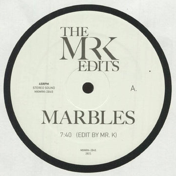 Mr K - Marbles - Mr K - Marbles - The new batch from the bottomless edit archives of Danny Krivit is an uptempo, guitar-heavy excursion into two cuts of danceable rock from opposite sides of a decade. The sound is crisply remastered for club play, and str Vinly Record