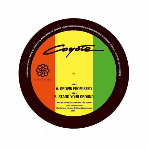 Coyote - Stand Your Ground / Grown From Seed - Artists Coyote Genre Balearic, Downtempo Release Date 16 Dec 2022 Cat No. IIB 0066 Format 7" Vinyl - Is It Balearic - Is It Balearic - Is It Balearic - Is It Balearic - Vinyl Record