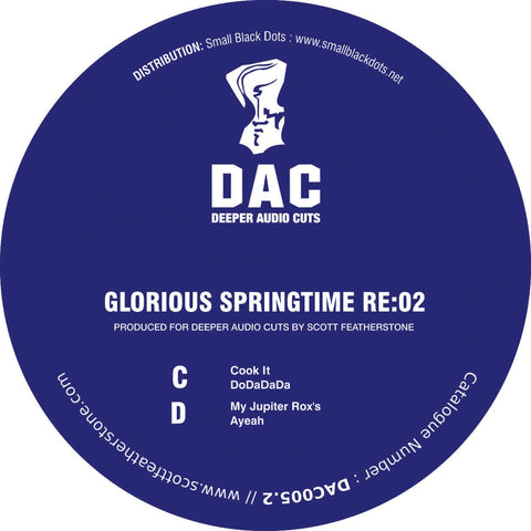 Glorious Springtime - RE:02 - Glorious Springtime - RE 02 - 25 years after its official release, Deeper Audio Cuts “DAC002” gets a very much demanded re-issue. Vinyl, 12, EP, Reissue - Deeper Audio Cuts - Vinyl Record