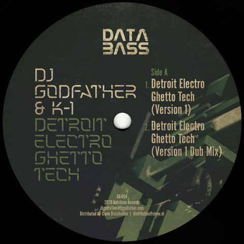 DJ Godfather & K-1 - Detroit Electro Ghetto Tech (Vinyl) - DJ Godfather & K-1 - Detroit Electro Ghetto Tech (Vinyl) - Two giants of Detroit join forces for the next release on Databass. Ghettotech founding father, DJ Godfather and DJ K-1 (Keith Tucker) fr - Vinyl Record