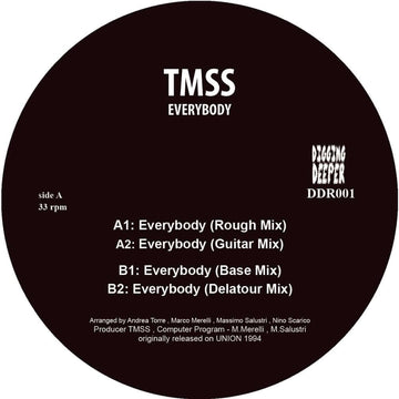 TMSS - Everybody (Vinyl) - TMSS - Everybody (Vinyl) - Digging Deeper Music debut with 1994 italian masterpiece TMSS - Everybody. Limited Press don't sleep. Vinyl, 12