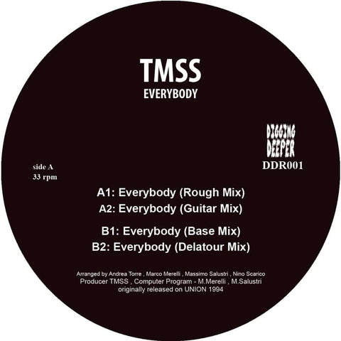 TMSS - Everybody (Vinyl) - TMSS - Everybody (Vinyl) - Digging Deeper Music debut with 1994 italian masterpiece TMSS - Everybody. Limited Press don't sleep. Vinyl, 12", EP, Reissue - Digging Deeper Music - Digging Deeper Music - Digging Deeper Music - Digg - Vinyl Record