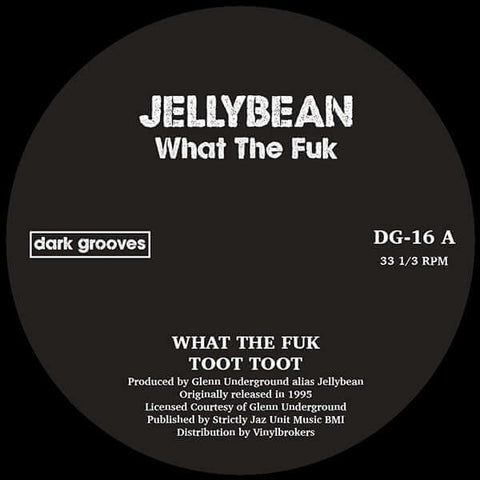 Jellybean - What The Fuk (Vinyl) - Jellybean - What The Fuk (Vinyl) - Classic 1995 deep house cuts by Glenn Underground under the moniker of Jellybean. Vinyl, 12", EP - Dark Grooves - Vinyl Record